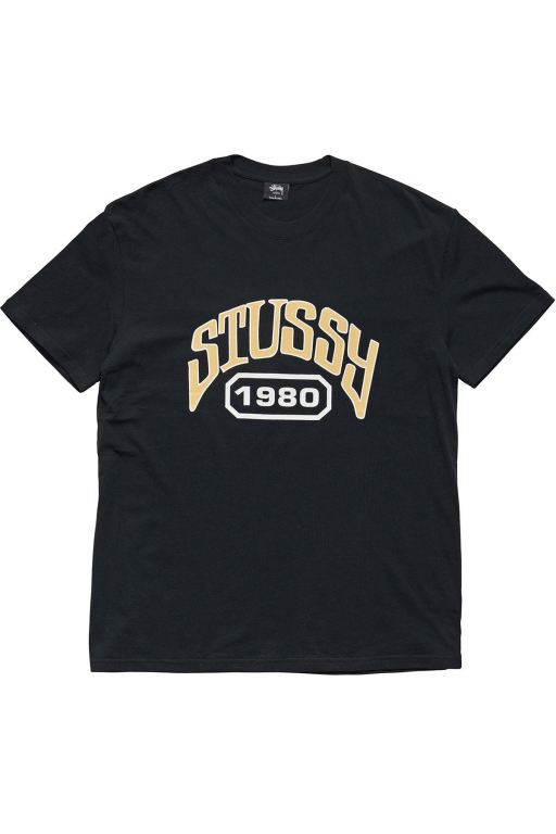 Stussy Mens Crew T Shirt Black - DTWVA1063